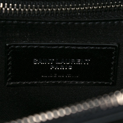 Saint Laurent Calfskin Y Quilted Monogram Medium Loulou Chain Satchel Black 9 of 15