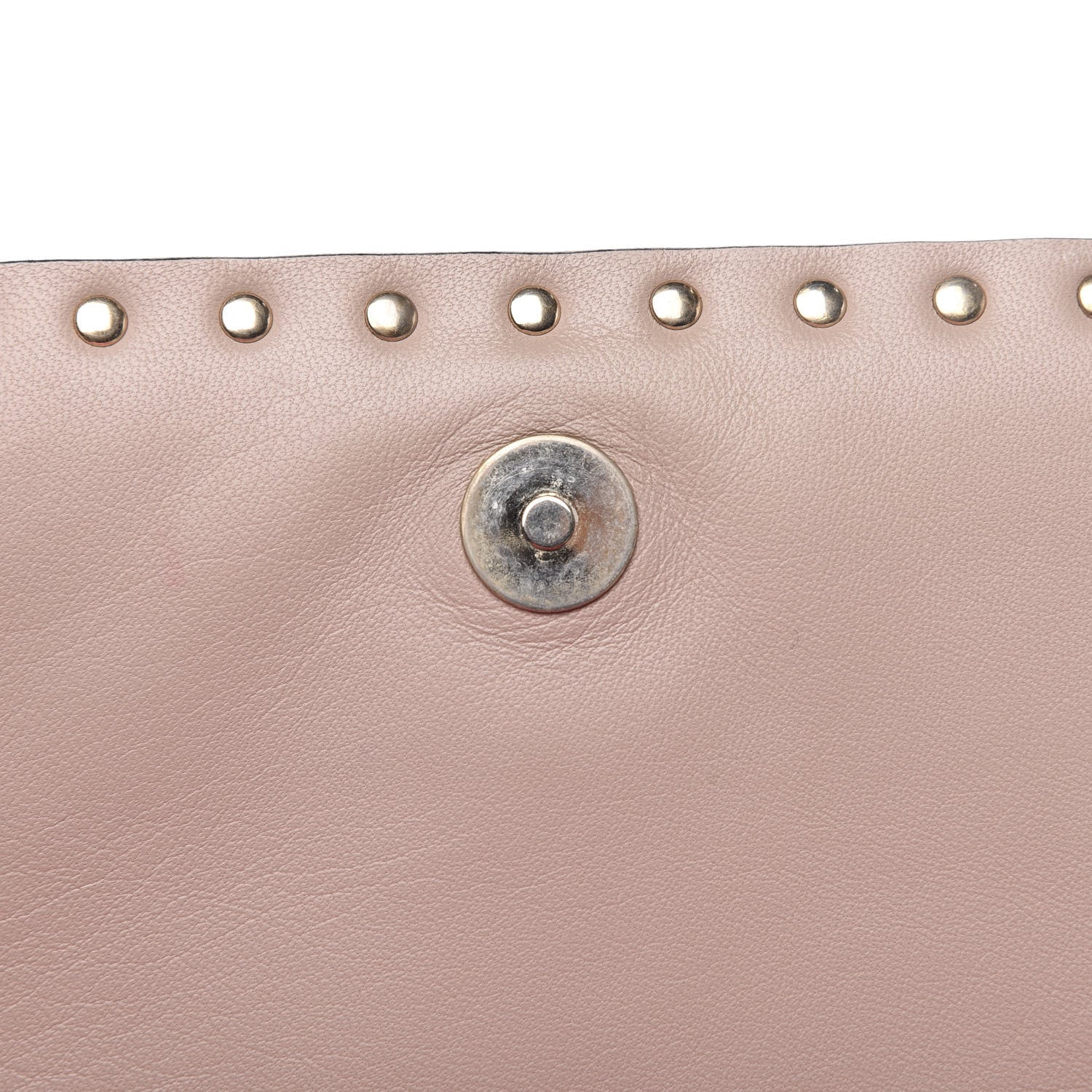 Valentino Garavani Nappa Rockstud Wristlet Clutch Fuxia Fluo 12 of 12