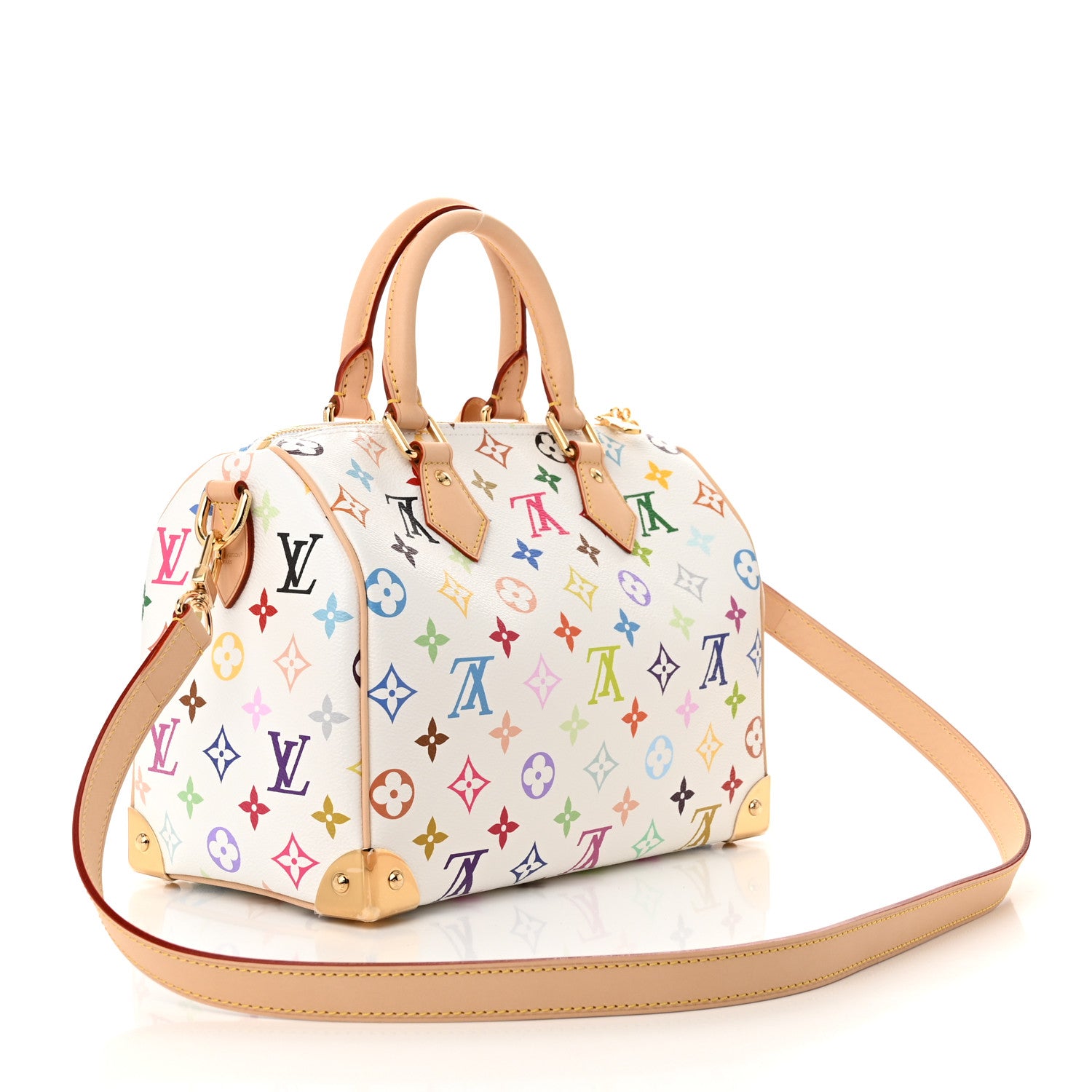 Louis Vuitton LV X TM Monogram Multicolor Speedy Bandouliere 25 White 3 of 9