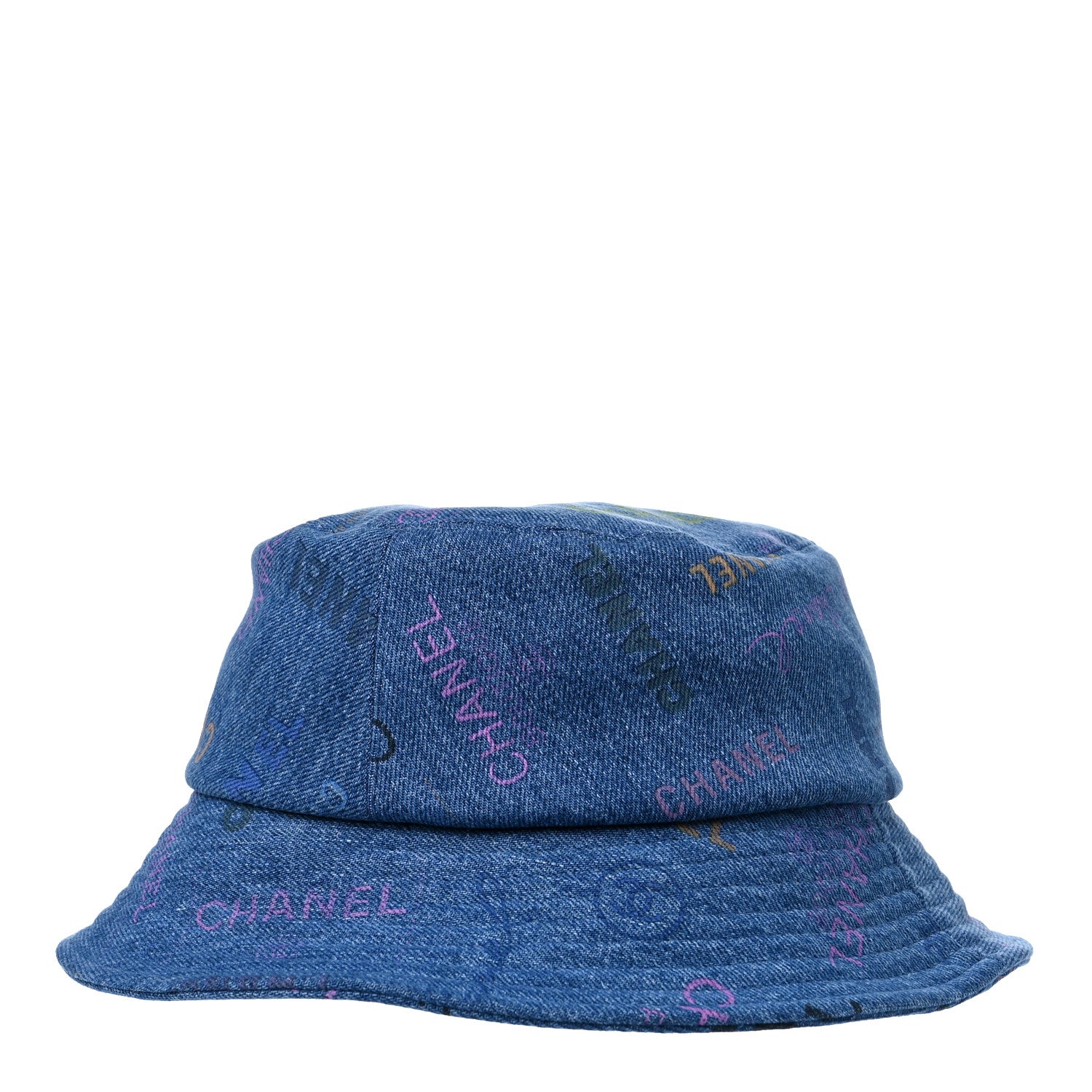 Chanel Denim Mood Cloche Bucket Hat S Blue 4 of 8