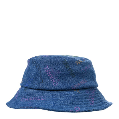 Chanel Denim Mood Cloche Bucket Hat S Blue 4 of 8