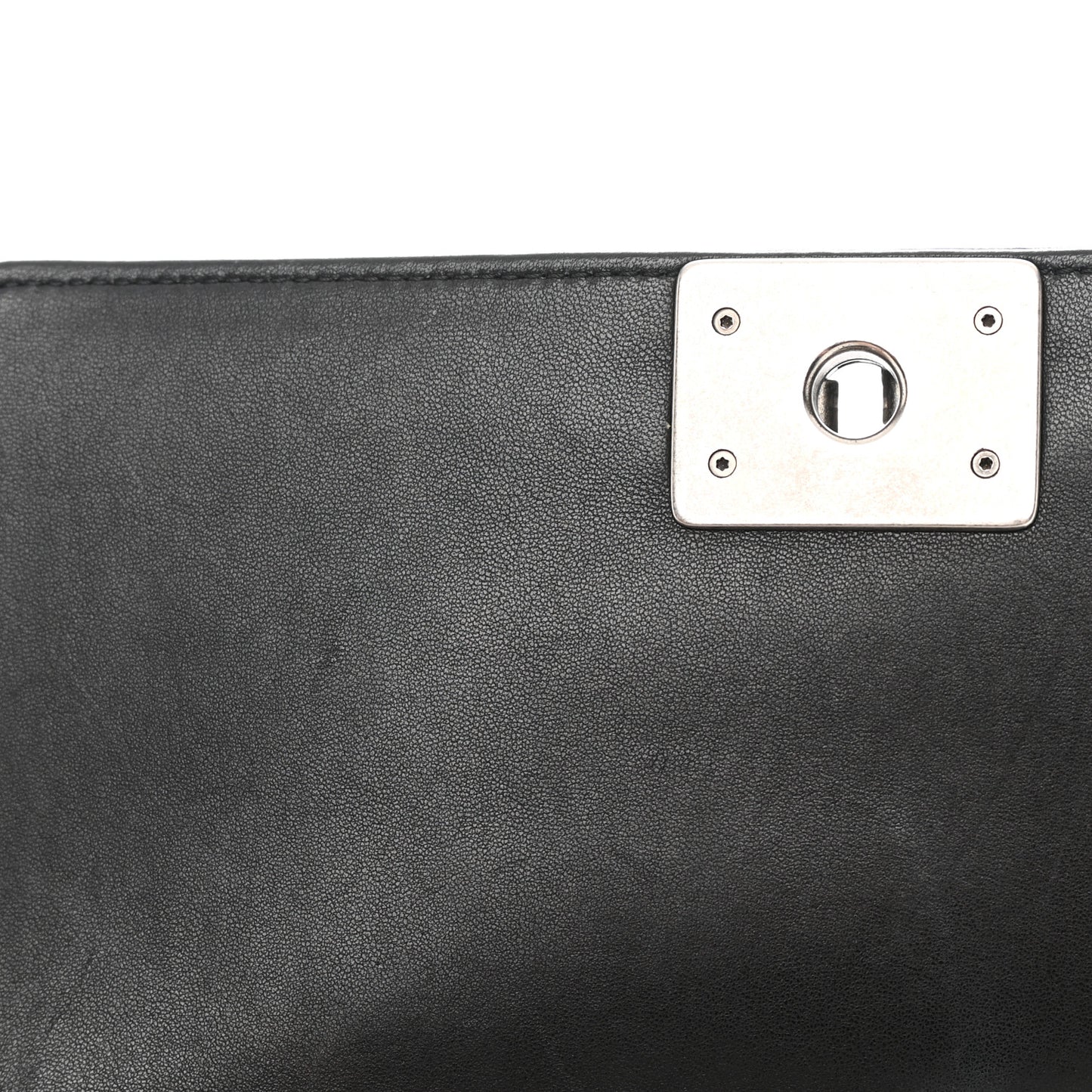 Lambskin Quilted Medium Boy Flap Black