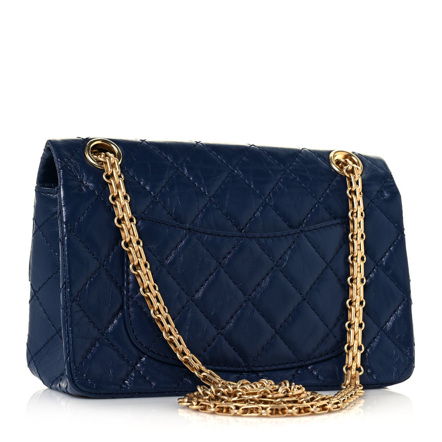 Chanel Aged Calfskin Quilted 2.55 Reissue Mini Flap Navy 2 of 12