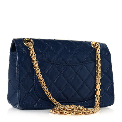 Chanel Aged Calfskin Quilted 2.55 Reissue Mini Flap Navy 2 of 12