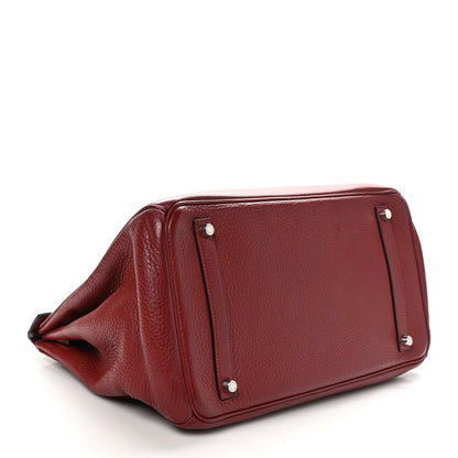 Hermes Taurillon Clemence Birkin 35 Rouge Garance 3 of 9