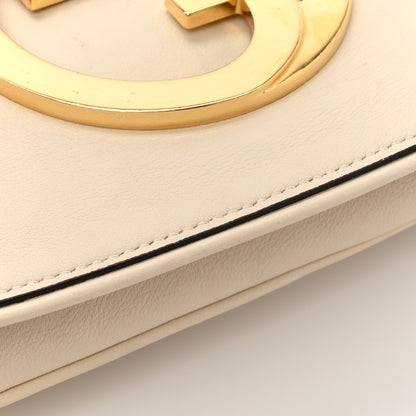 Gucci Roxy Calfskin Blondie Chain Shoulder Flap Bag Mystic White 12 of 12