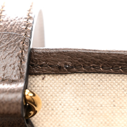 Gucci GG Supreme Monogram Textured Calfskin Small Ophidia Shoulder Tote Bag Beige Ebony New Acero 11 of 11