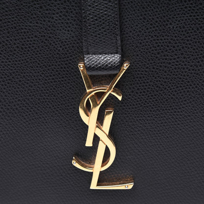 Saint Laurent Textured Calfskin Medium Classic Monogram Universite Bag Black 14 of 24