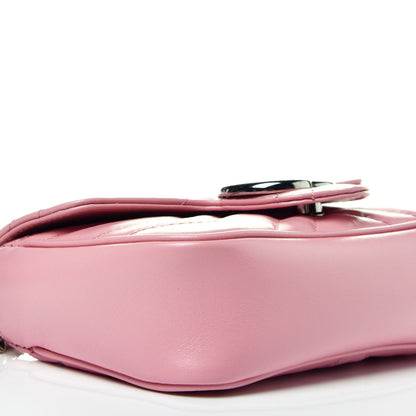 Gucci Calfskin Matelasse Super Mini GG Marmont Shoulder Bag Wild Rose 8 of 9