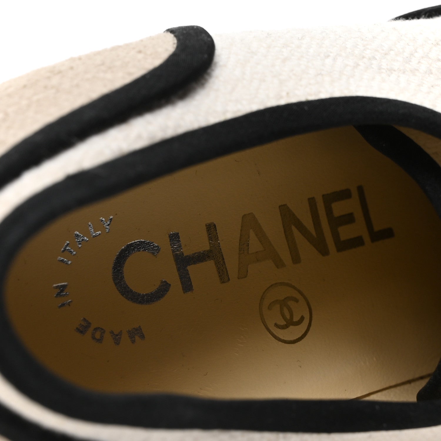 Chanel Raffia Lace Up Wedge Espadrilles 37 Beige 8 of 9