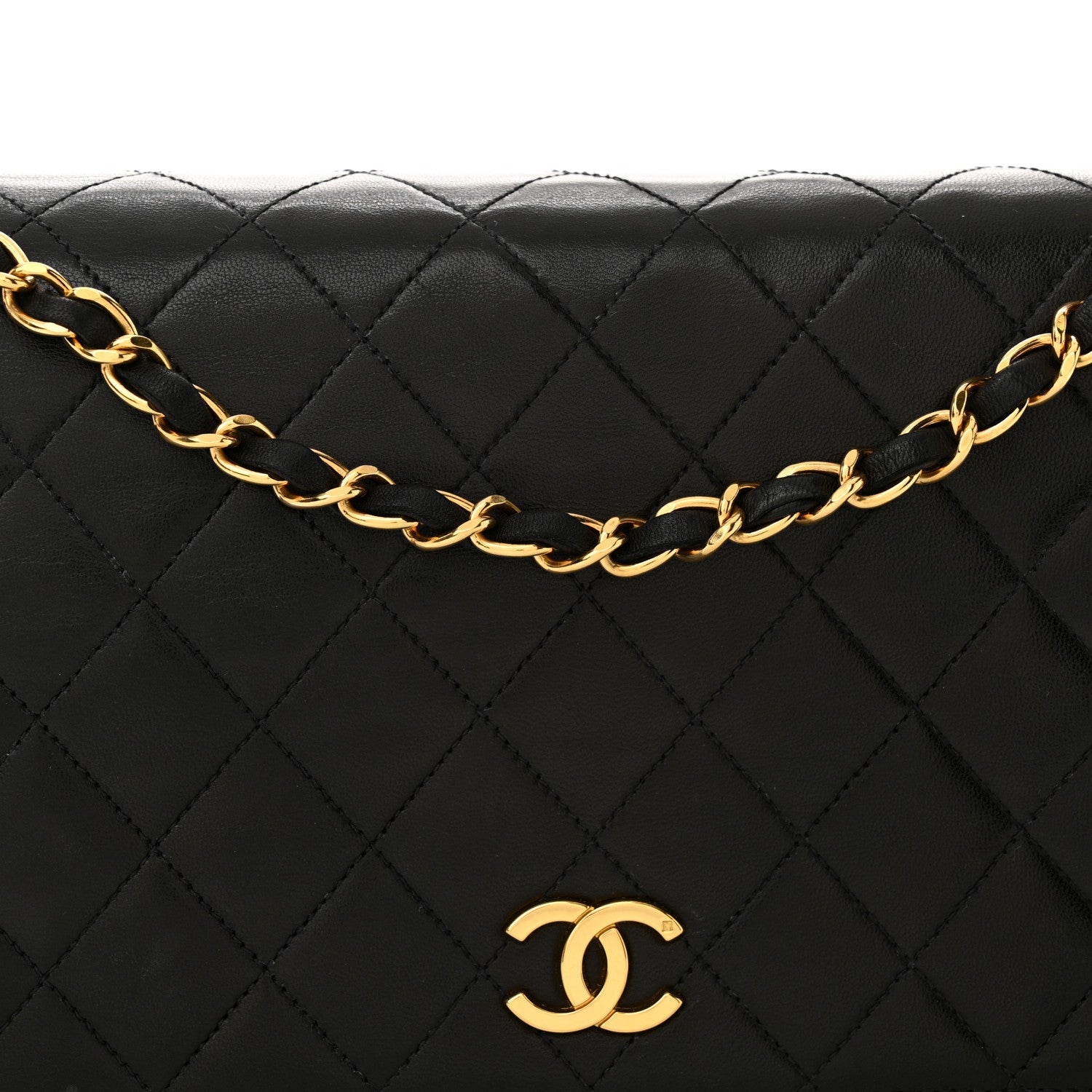 Chanel Lambskin Quilted Small Single Flap Black 8 of 13