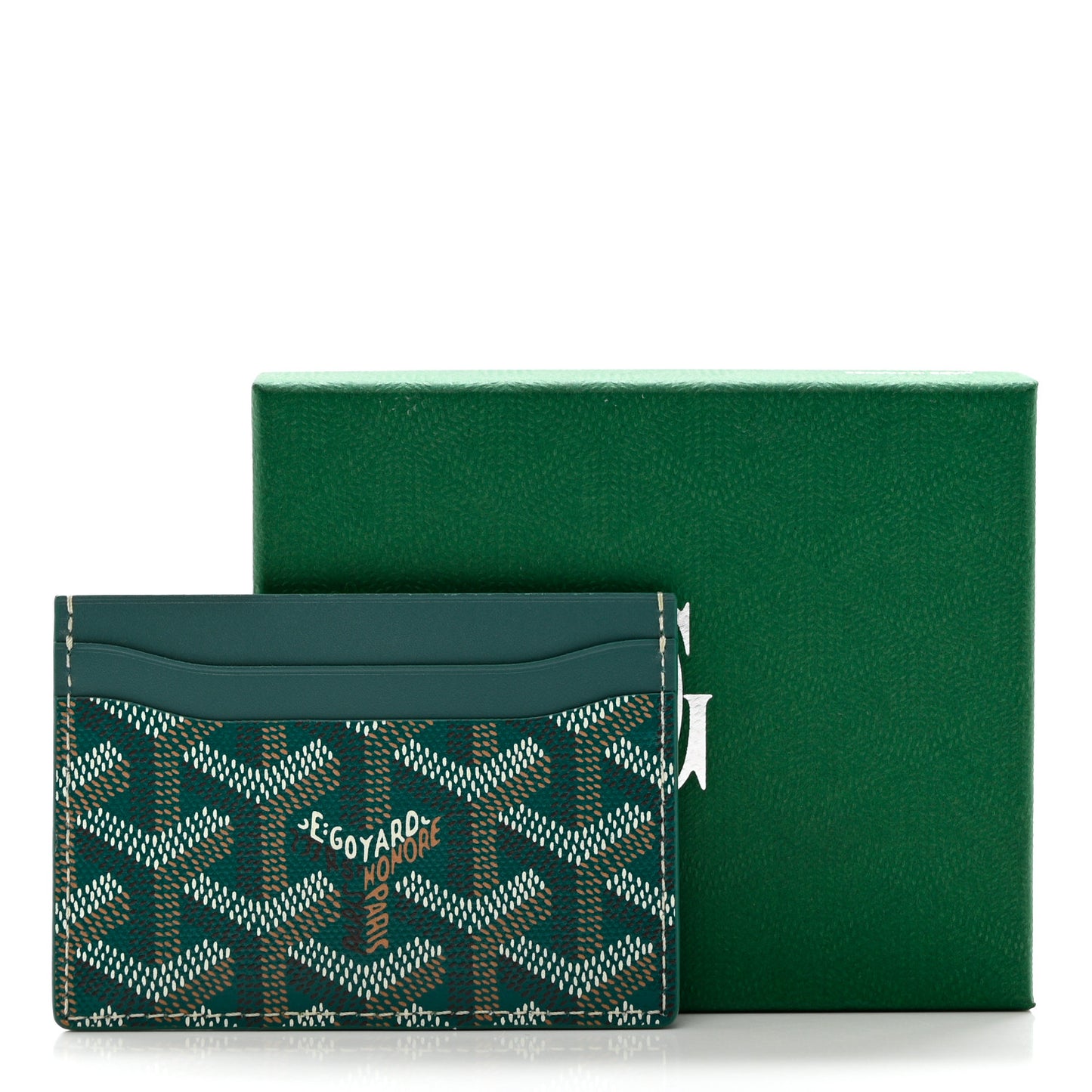 Goyardine Saint Sulpice Card Holder Green