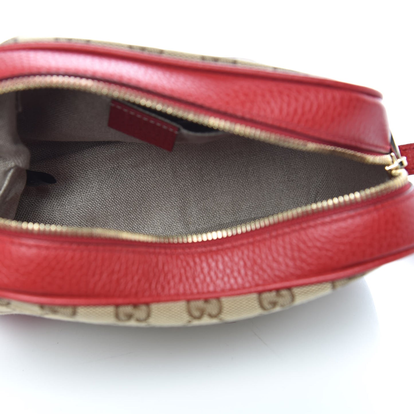 Monogram Mini Bree Messenger Bag Red
