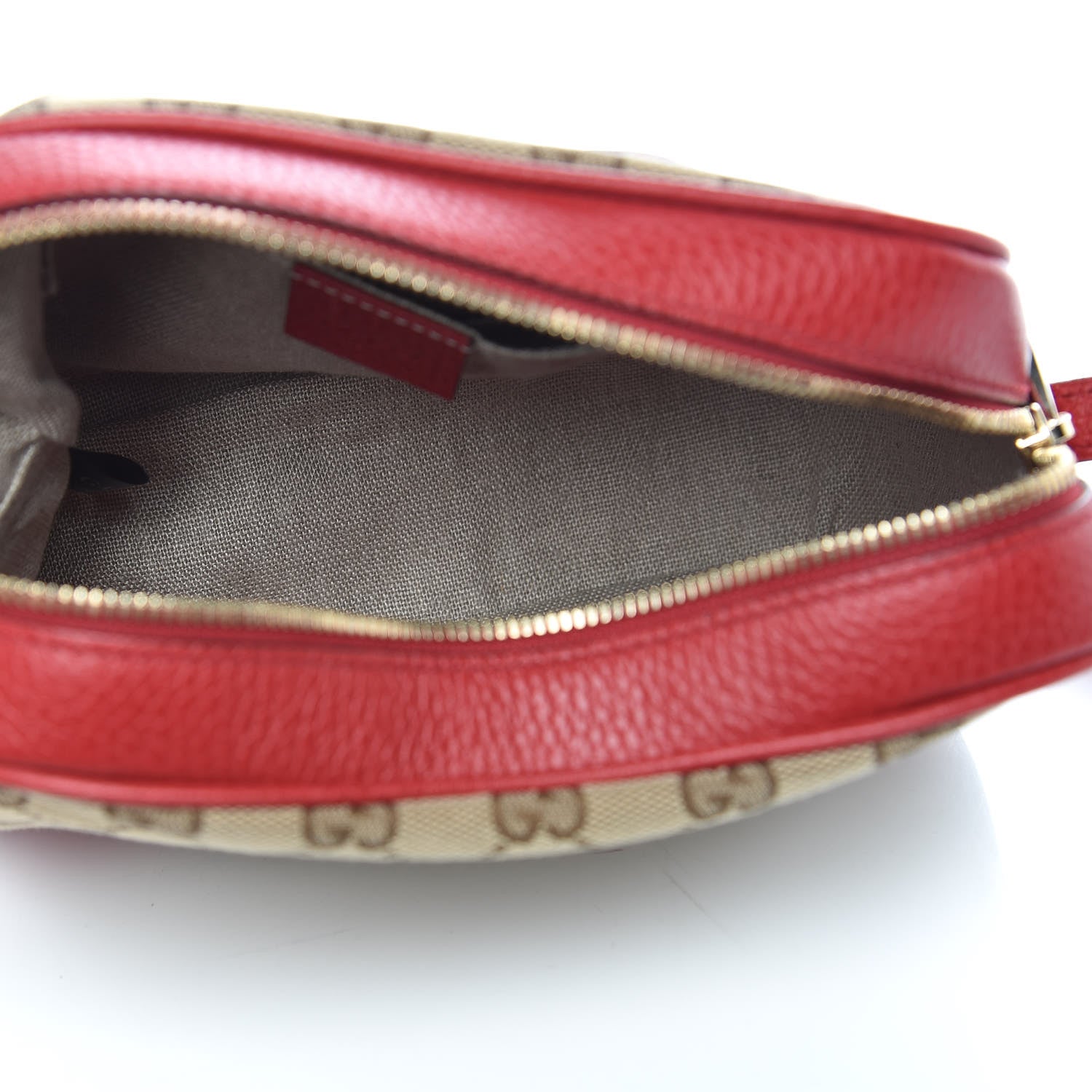 Gucci Monogram Mini Bree Messenger Bag Red 5 of 9