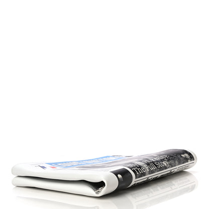 Louis Vuitton Calfskin Newspaper Print Pouch 4 of 11