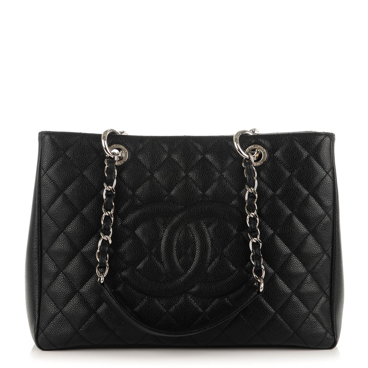 Chanel Caviar Quilted Grand Shopping Tote GST Black 1 of 8