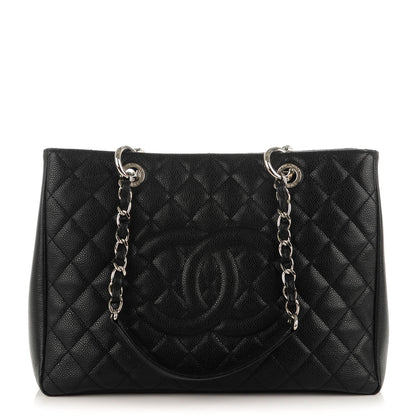 Chanel Caviar Quilted Grand Shopping Tote GST Black 1 of 8