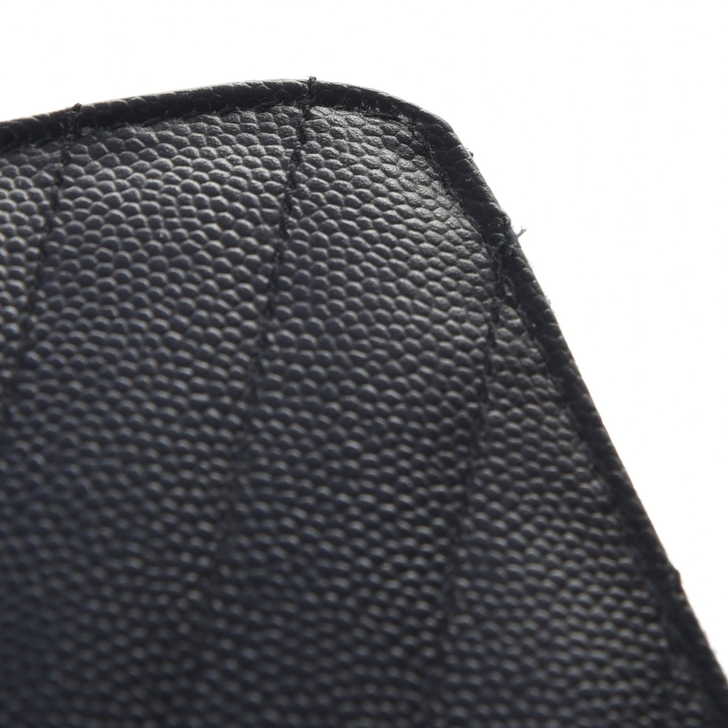 Grain De Poudre Matelasse Chevron Monogram Zip Around Wallet Deep Marine
