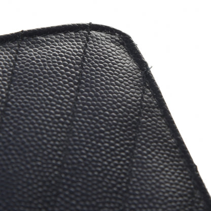 Saint Laurent Grain De Poudre Matelasse Chevron Monogram Zip Around Wallet Deep Marine 8 of 9