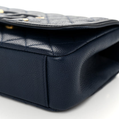 Chanel Caviar Quilted Small CC Filigree Flap Black 10 of 10