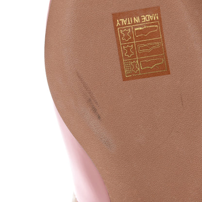 Christian Dior Patent Ribbon J'Adior Slingback Ballet Flats 37.5 Dusty Candy 8 of 9