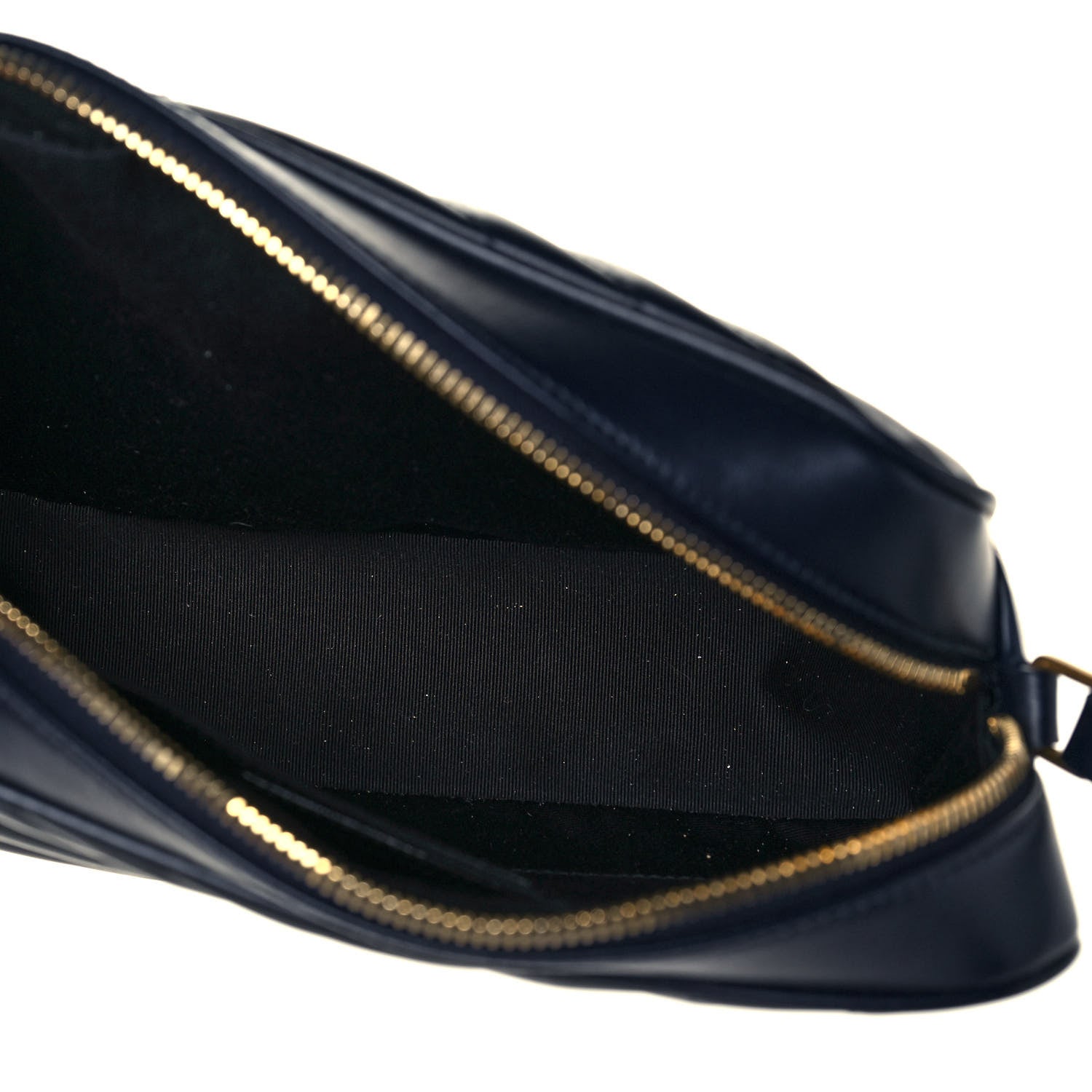 Saint Laurent Calfskin Matelasse Monogram Lou Camera Bag Navy 9 of 14