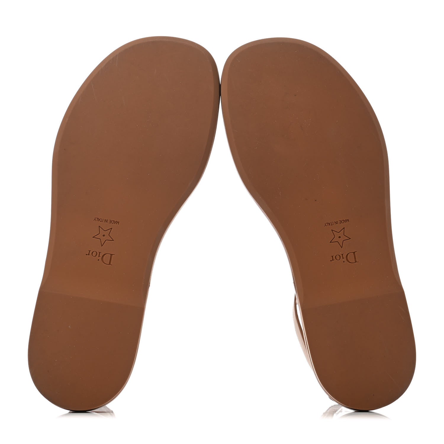 Christian Dior Calfskin Egee Sandals 36 Brown 4 of 4