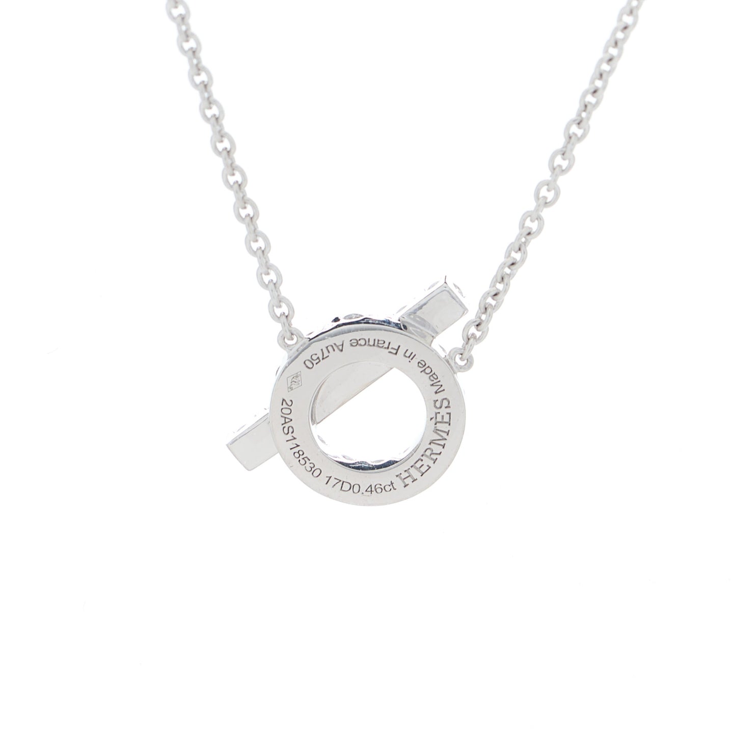 18K White Gold Diamond Finesse Pendant Necklace