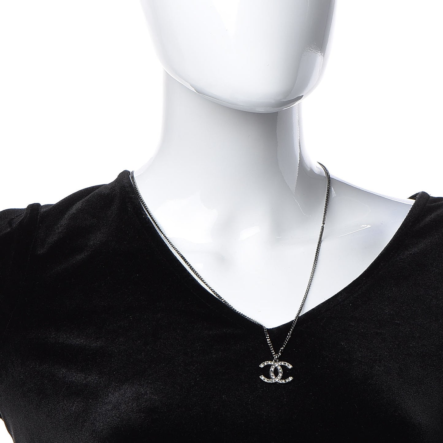 Ruthenium Crystal CC Necklace