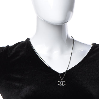 Chanel Ruthenium Crystal CC Necklace 2 of 5