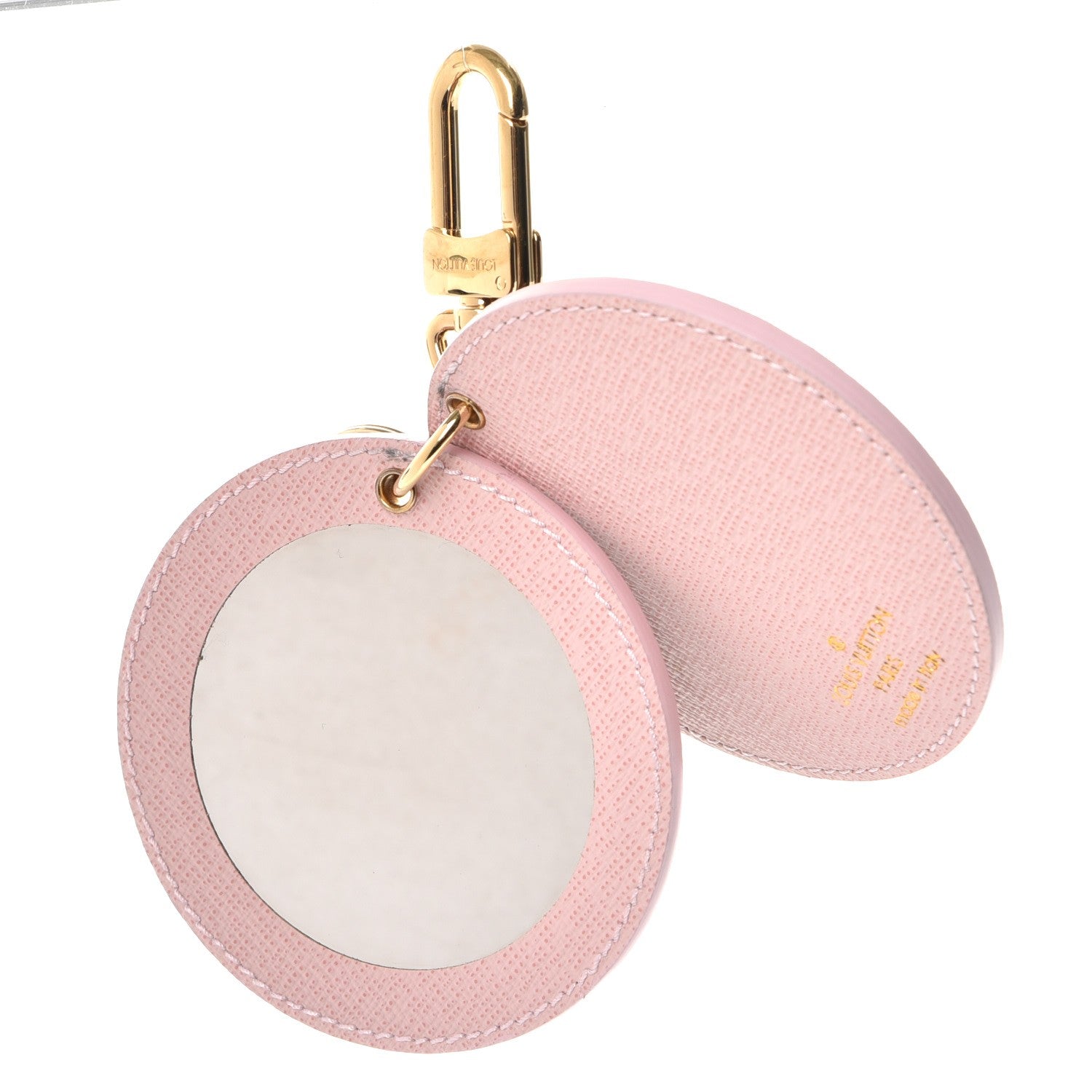 Louis Vuitton Monogram LV Mirror Bag Charm Key Holder Rose Ballerine 3 of 9