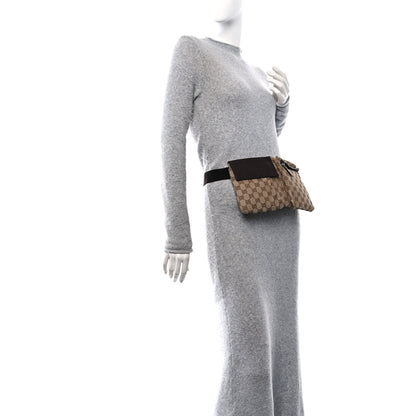 Gucci GG Monogram Double Pocket Belt Bag Dark Brown 3 of 10