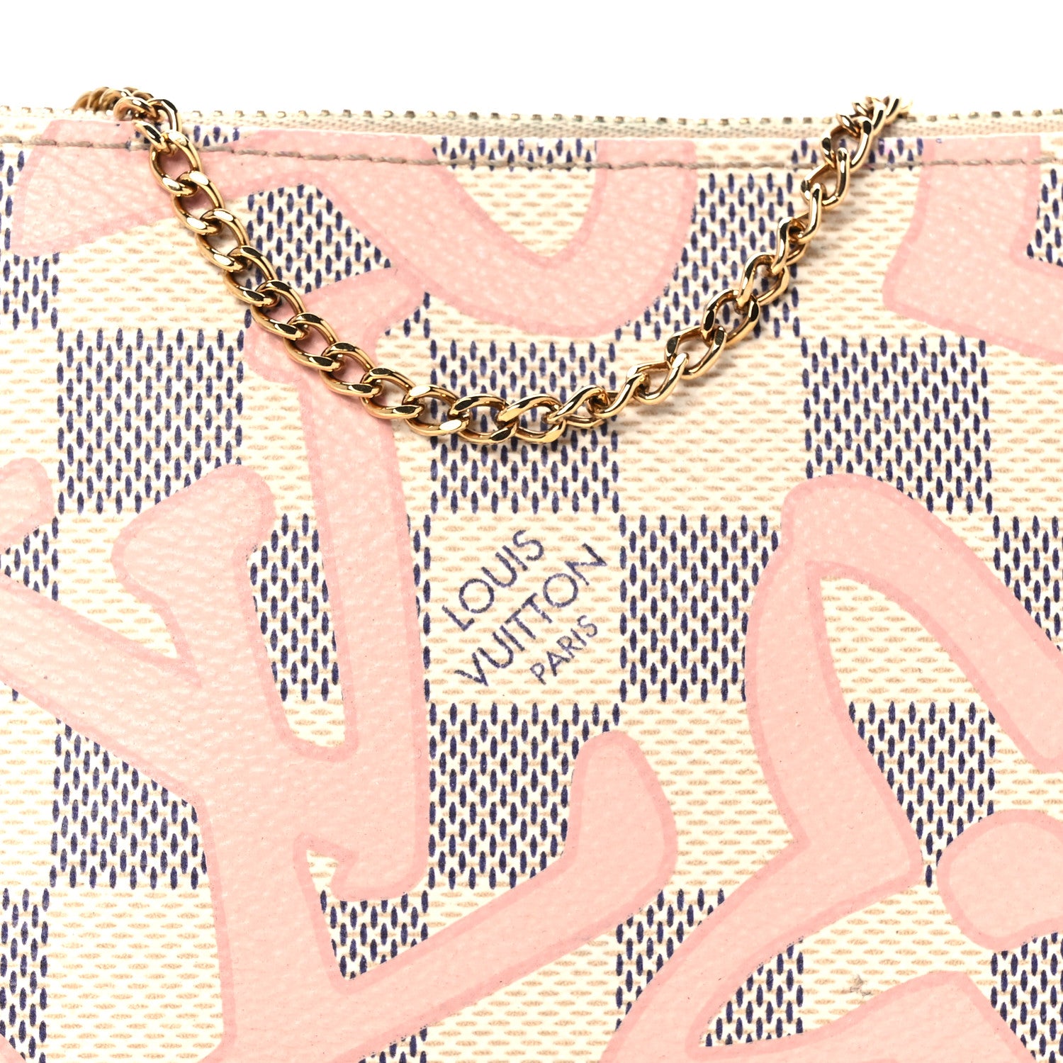 Louis Vuitton Damier Azur Tahitienne Mini Pochette Accessories 8 of 10
