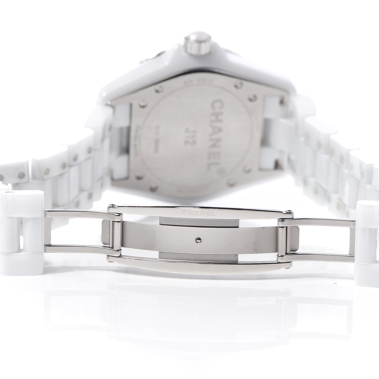 Chanel Stainless Steel Ceramic 38mm J12 Automatic Watch White 6 of 6
