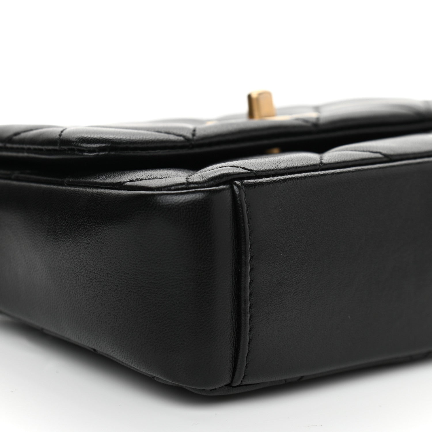 Chanel Lambskin Quilted Mini Side Note Flap Black 9 of 10