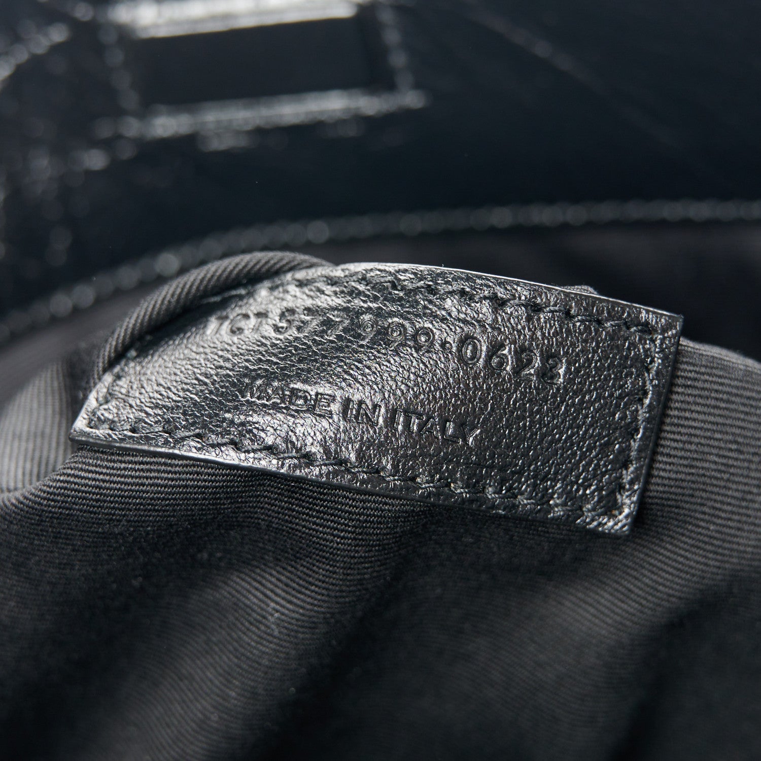 Saint Laurent Crinkled Calfskin Matelasse Monogram Medium Niki Shopper Tote Black 7 of 11