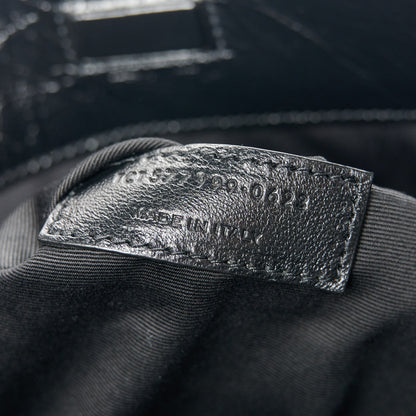 Saint Laurent Crinkled Calfskin Matelasse Monogram Medium Niki Shopper Tote Black 7 of 11