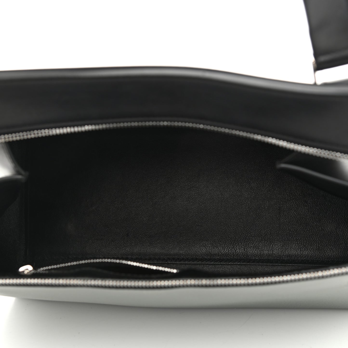 Calfskin Medium Bi-Color Edge Shoulder Bag Almond