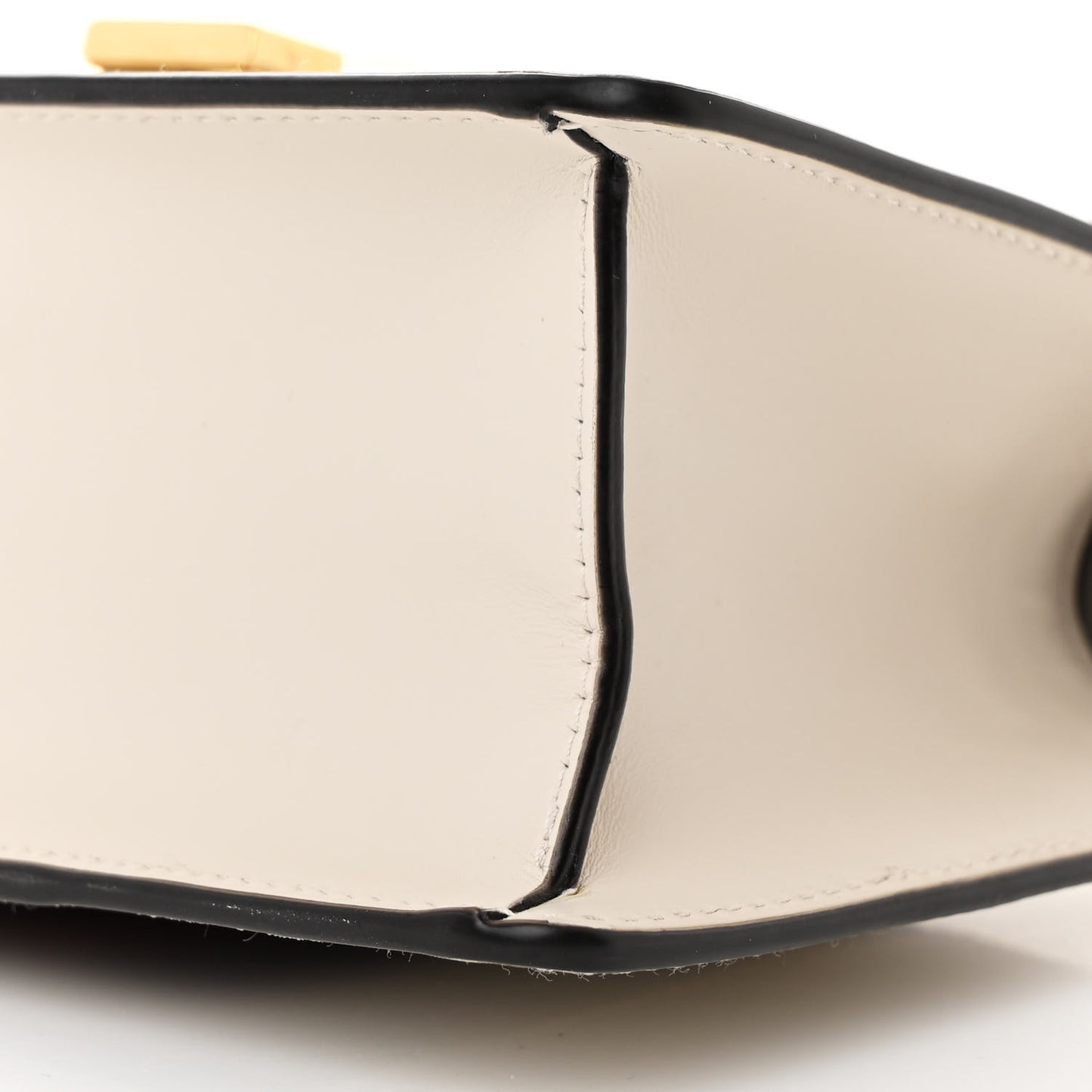 Calfskin Mini Sylvie Top Handle Bag White