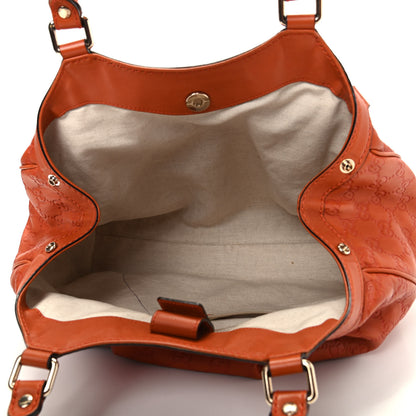 Gucci Guccissima Medium Sukey Tote Orange 5 of 11
