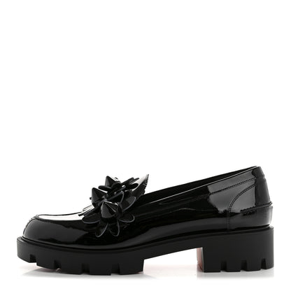Christian Louboutin Patent Daisy Loafers 40.5 Black 1 of 9