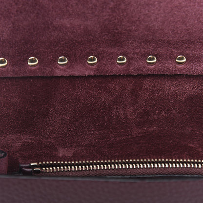 Valentino Garavani Pebbled Calfskin Rockstud Side Slip Crossbody Rubin 11 of 13