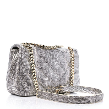 Bulgari Shiny Karung Matelasse Mini Serpenti Cabochon Crossbody Silver 3 of 8