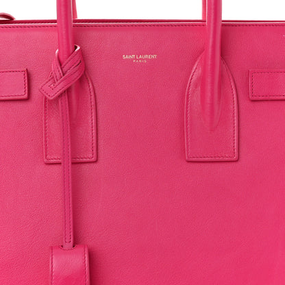 Saint Laurent SAINT LAURENT Calfskin Small Sac De Jour Lipstick Fuchsia 8 of 10