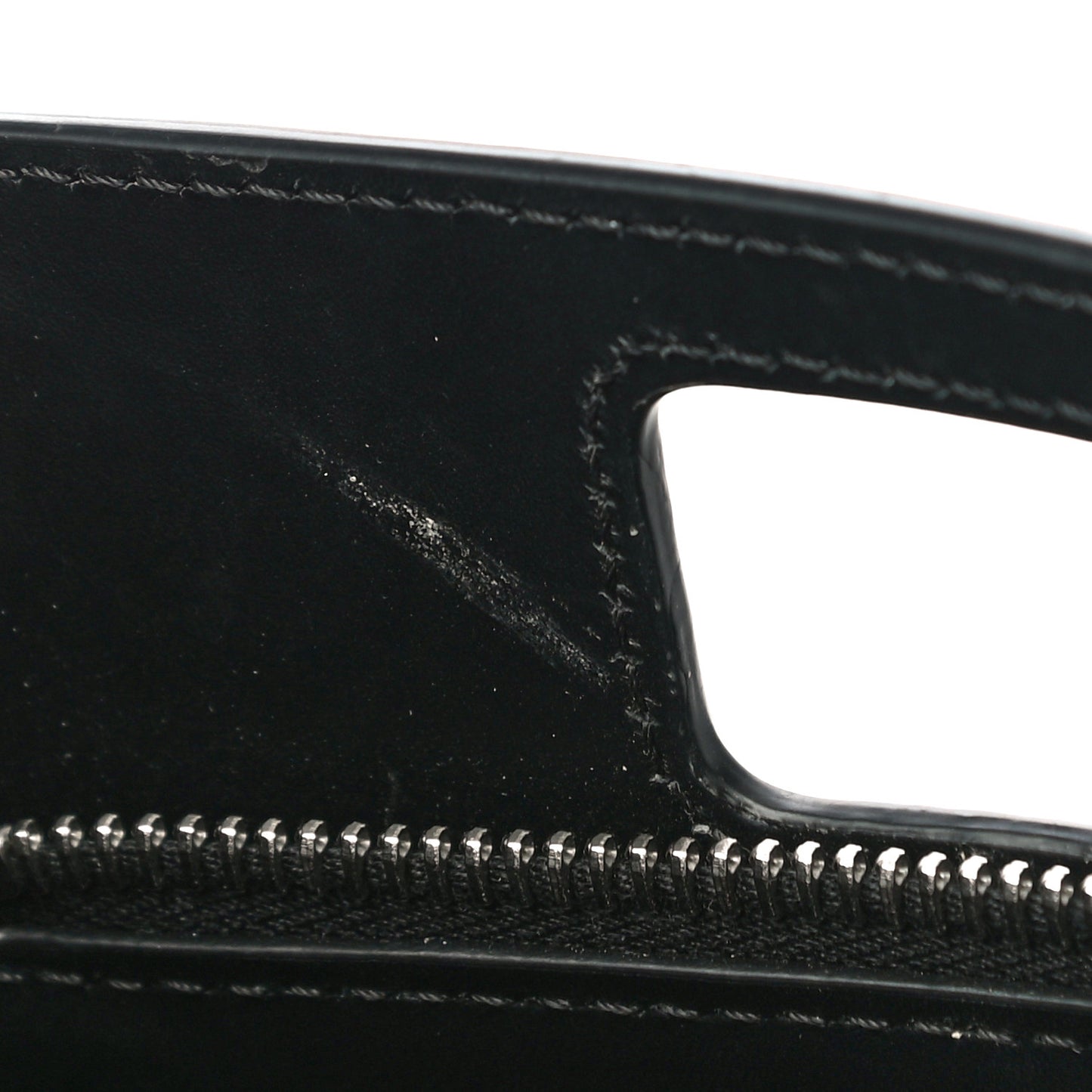 Vitello King Logo Embossed Mini East West Shopper Black