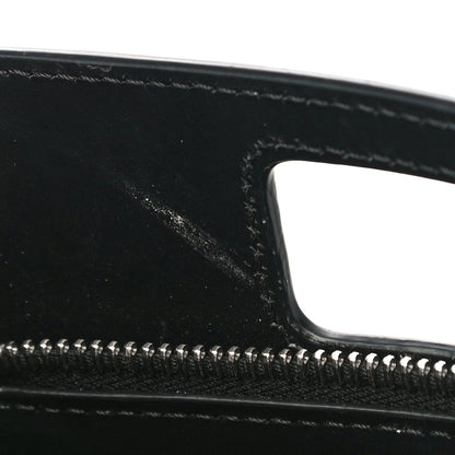 Fendi Vitello King Logo Embossed Mini East West Shopper Black 11 of 11