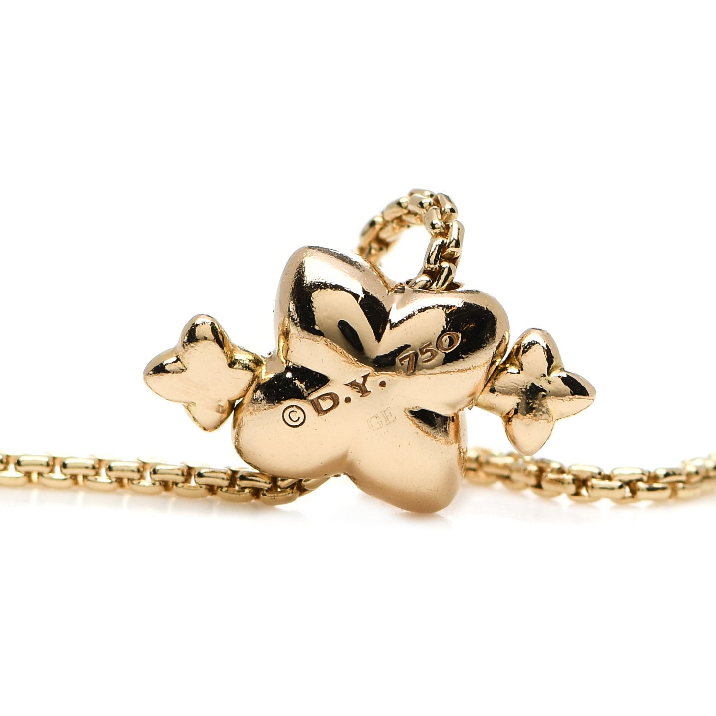 18K Yellow Gold Diamond Paveflex Station Bracelet