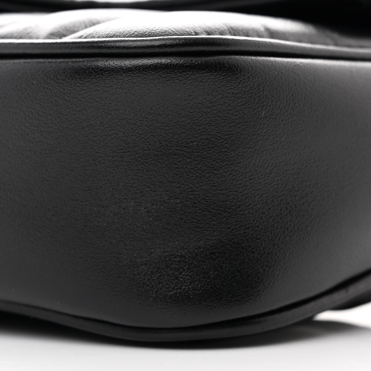 Gucci Calfskin Matelasse Aria Super Mini GG Marmont Shoulder Bag Black 10 of 11