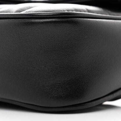 Gucci Calfskin Matelasse Aria Super Mini GG Marmont Shoulder Bag Black 10 of 11