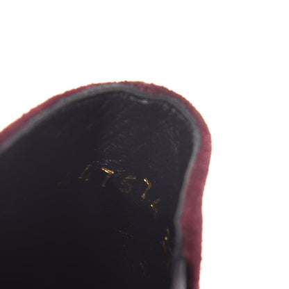 Saint Laurent Suede Chelsea Boots 37 Wine 8 of 9